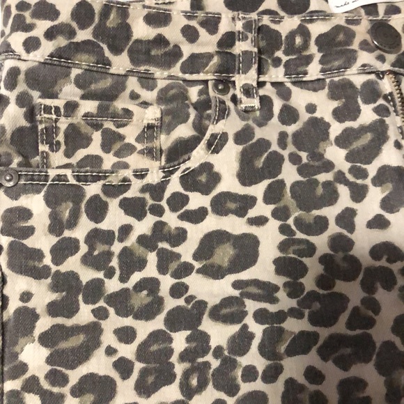 Loft leopard print skinny jeans - Picture 7 of 13
